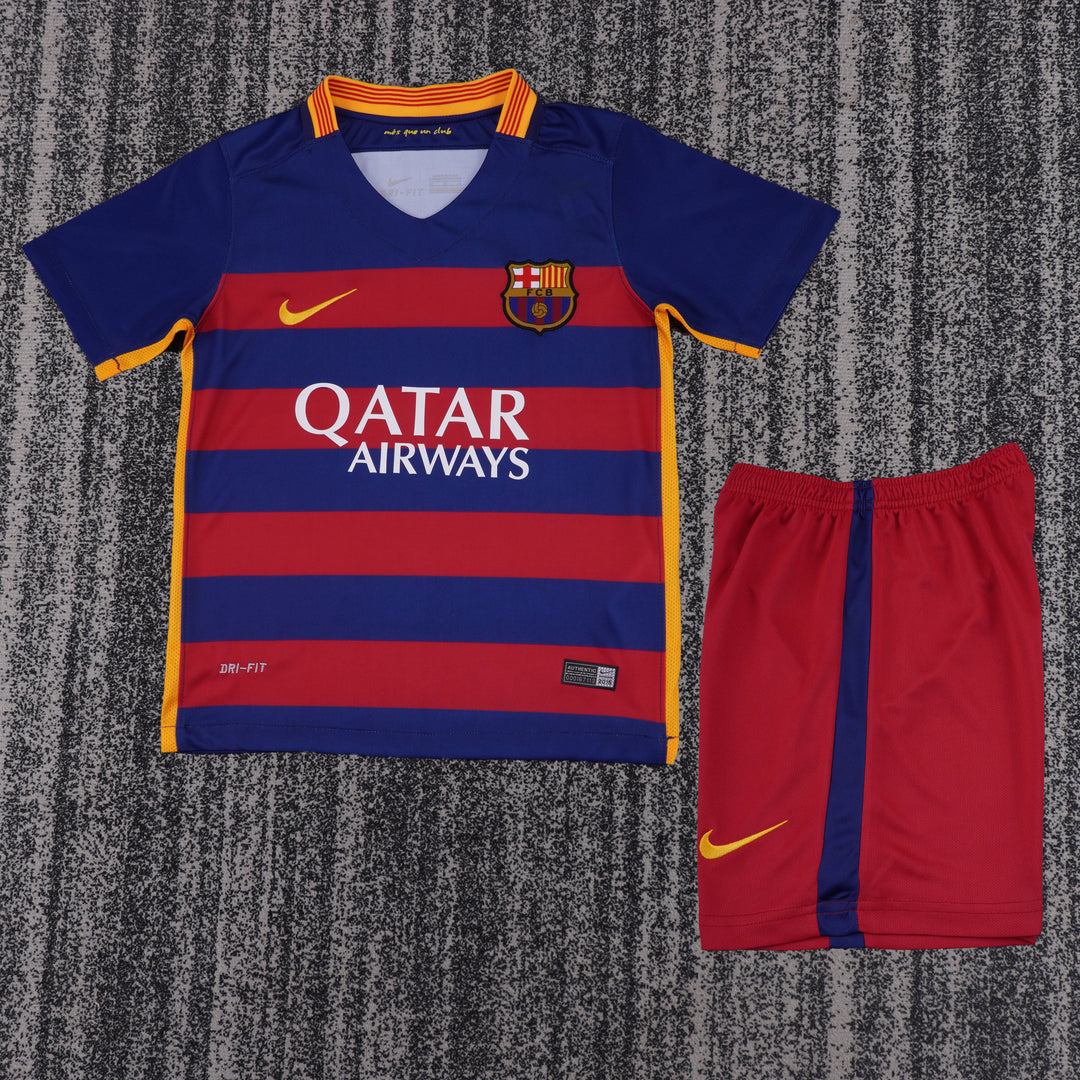 Barcelona 15/16 Children's Home Retro Set