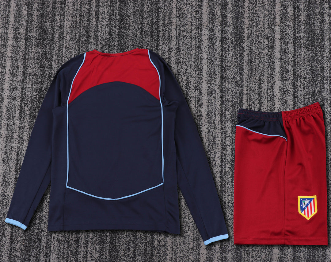 Atletico Madrid 04/05 Children's Away Retro Set - Long Sleeve