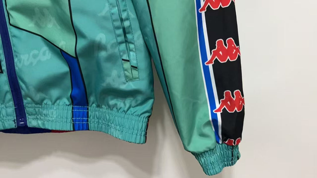 Barcelona Reversible Windbreaker Jacket 1996/97 - Turquoise/Red