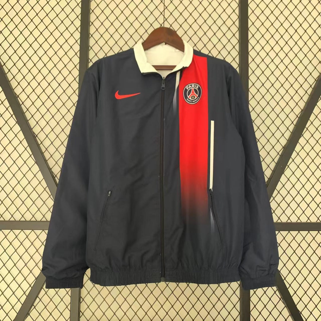 PSG Reversible Windbreaker Jacket - Navy Blue/White