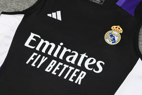 Real Madrid 2024/25 Tank Top - Black