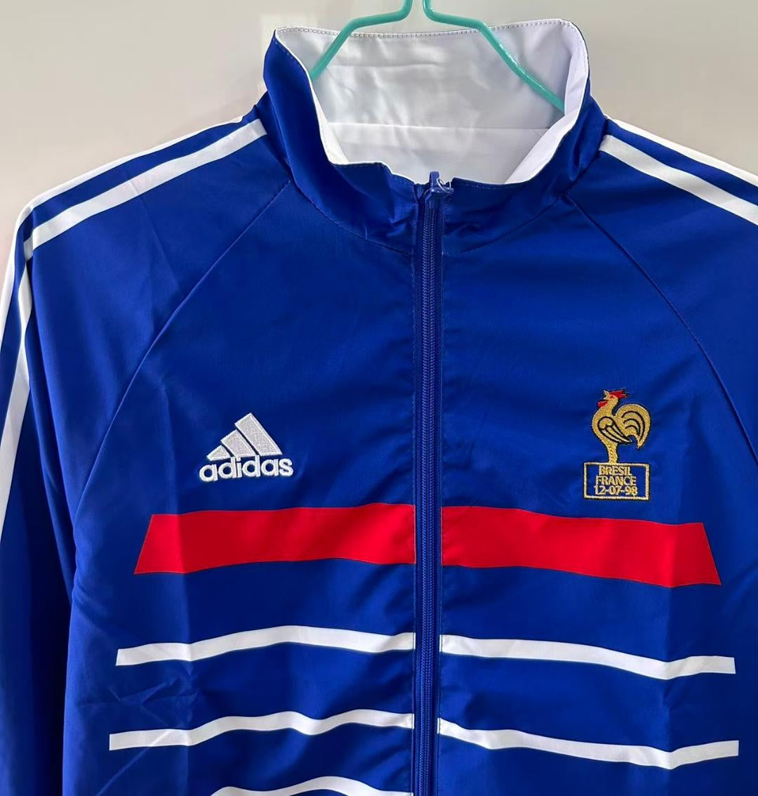 France 1998 Reversible Windbreaker Jacket - Blue/White