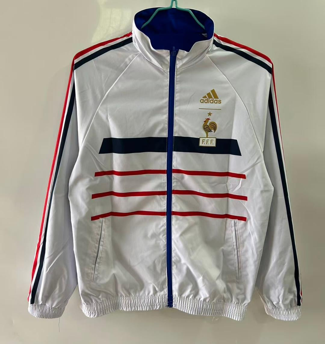 France 1998 Reversible Windbreaker Jacket - Blue/White