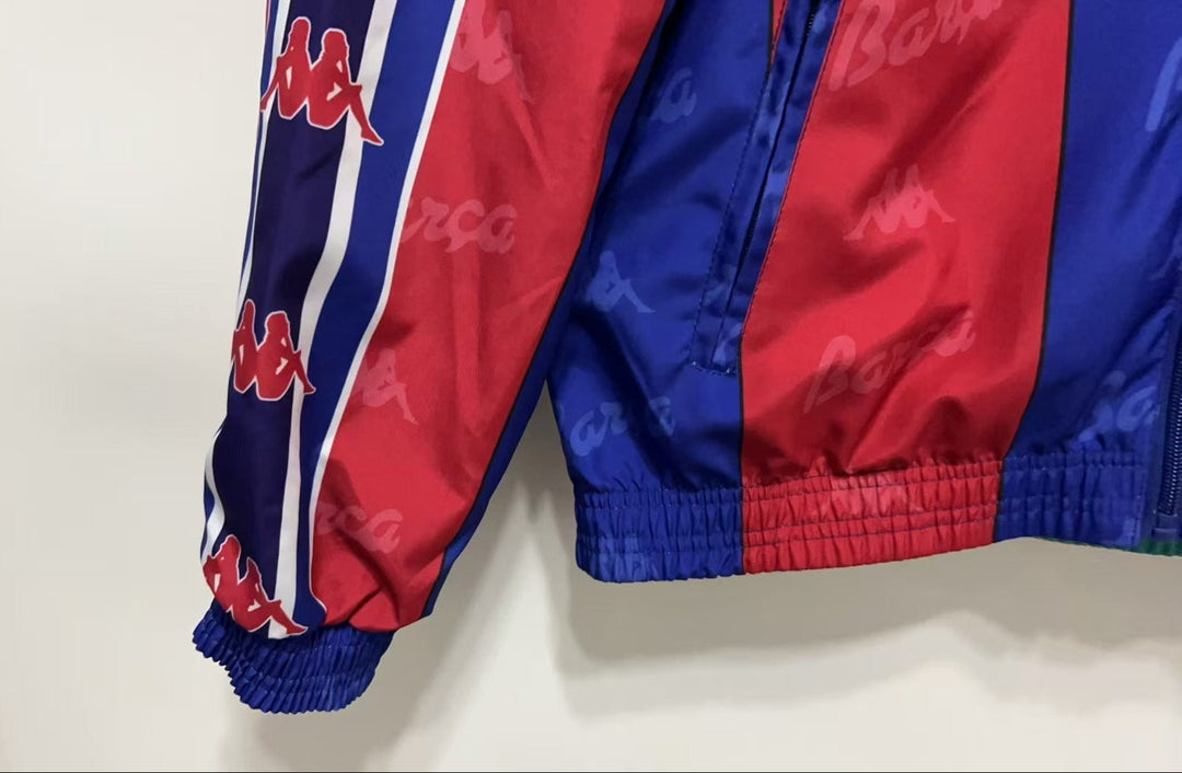 Barcelona Reversible Windbreaker Jacket 1996/97 - Turquoise/Red