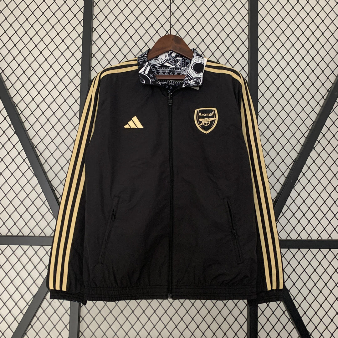 Arsenal Reversible Windbreaker Jacket - Black