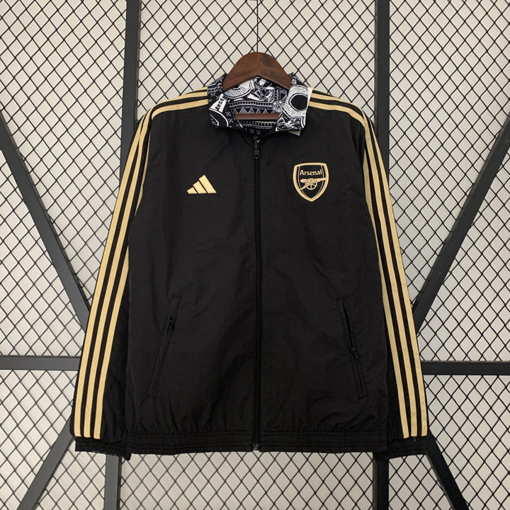 Arsenal Reversible Windbreaker Jacket - Black