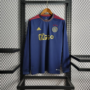 Ajax Away 22/23 Long Sleeve Shirt no. Adidas Fan Men's - Blue