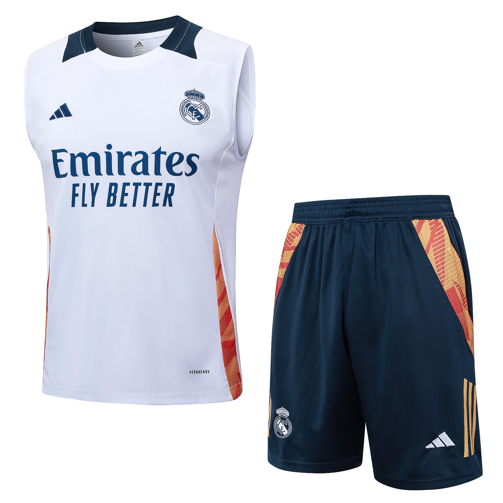 REAL MADRID TANK TOP SET 24/25 - WHITE