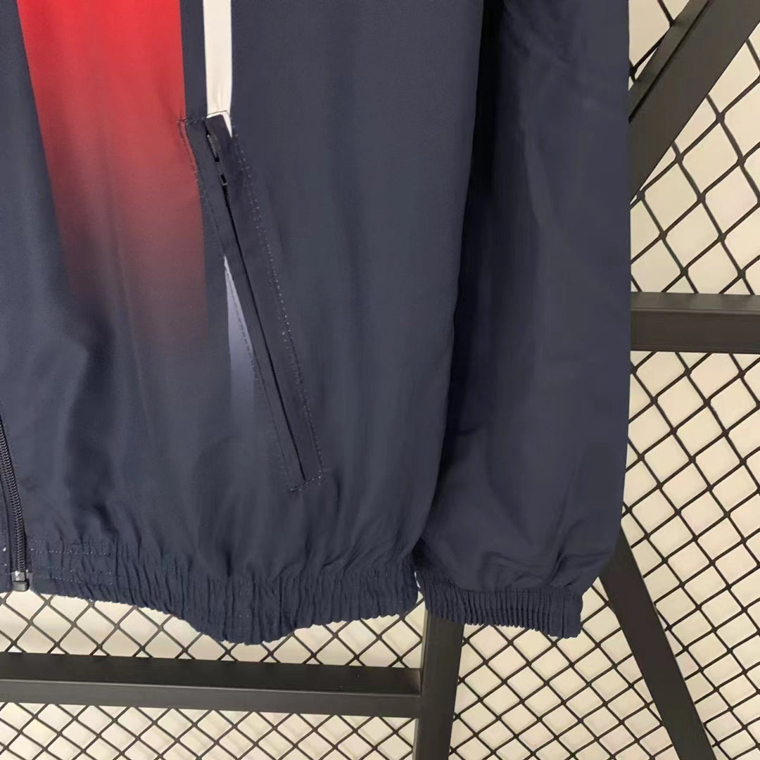 PSG Reversible Windbreaker Jacket - Navy Blue/White
