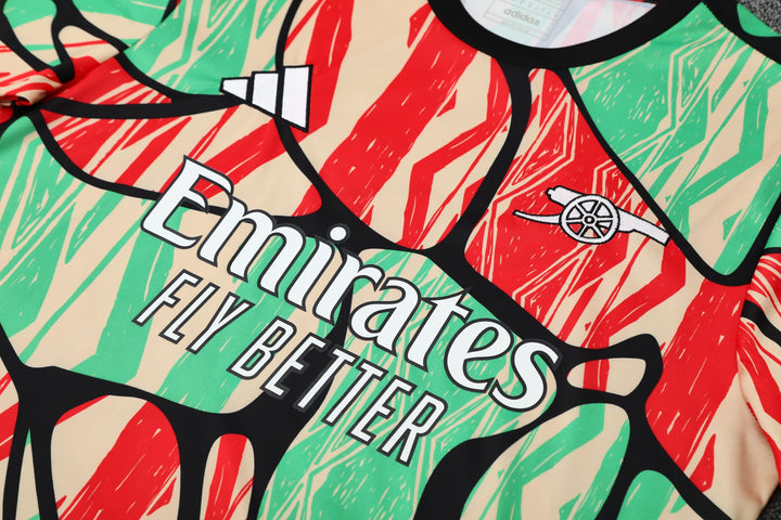 Arsenal 2025/26 Training Kit - Red/Light Green