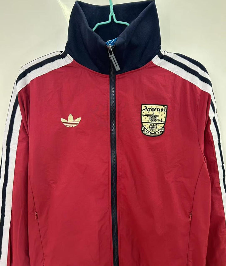 Arsenal Windbreaker Jacket - Burgundy/Black