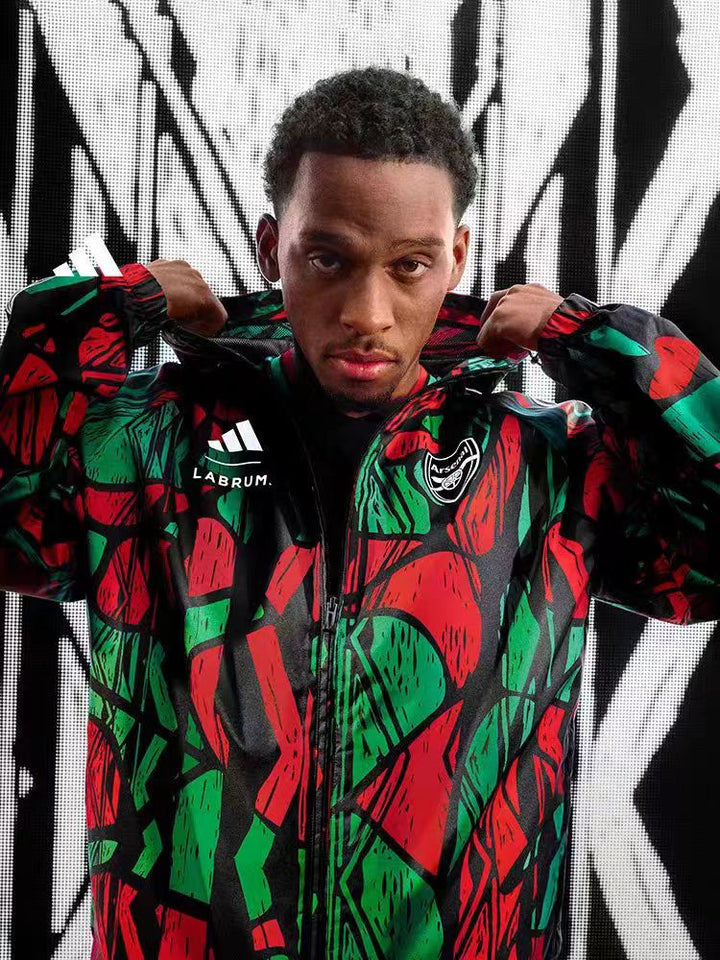 Arsenal 2024/25 Windbreaker Jacket - Red/Green