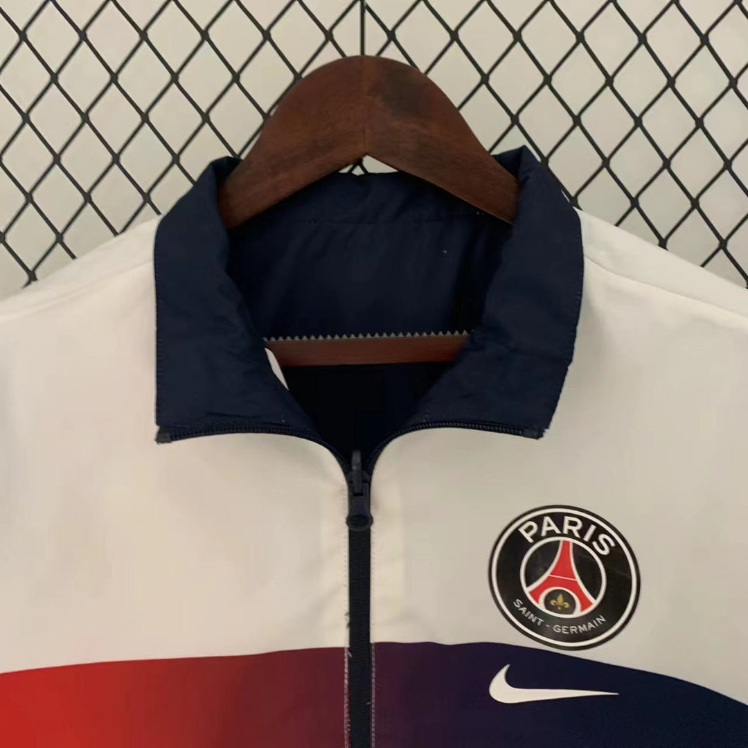 PSG Reversible Windbreaker Jacket - Navy Blue/White