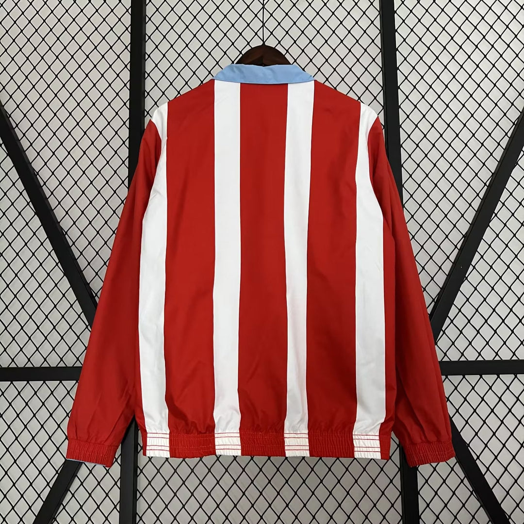 Manchester City Reversible Windbreaker Jacket - Red/Light Blue