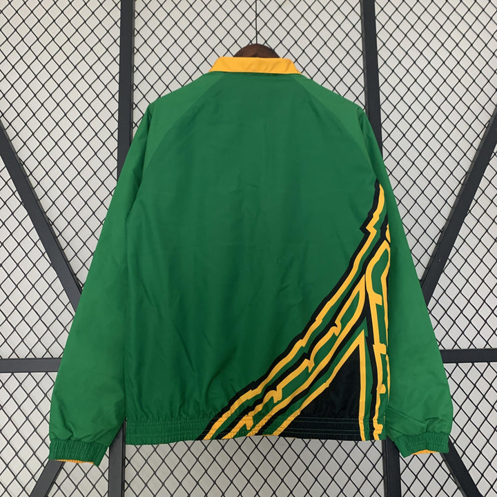 Jamaica Reversible Windbreaker Jacket - Green/Yellow