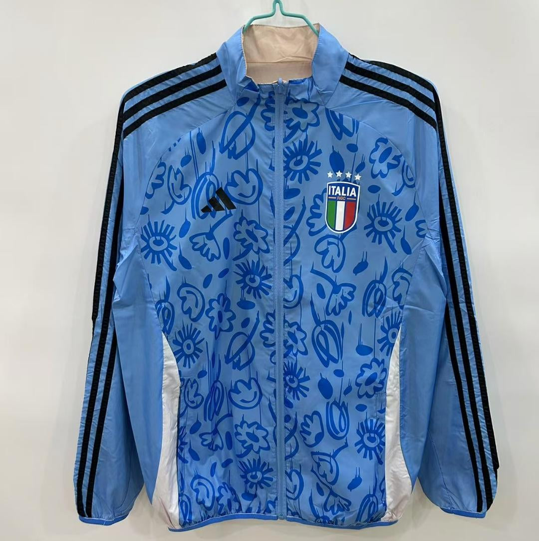 Italy Windbreaker Jacket - Light Blue