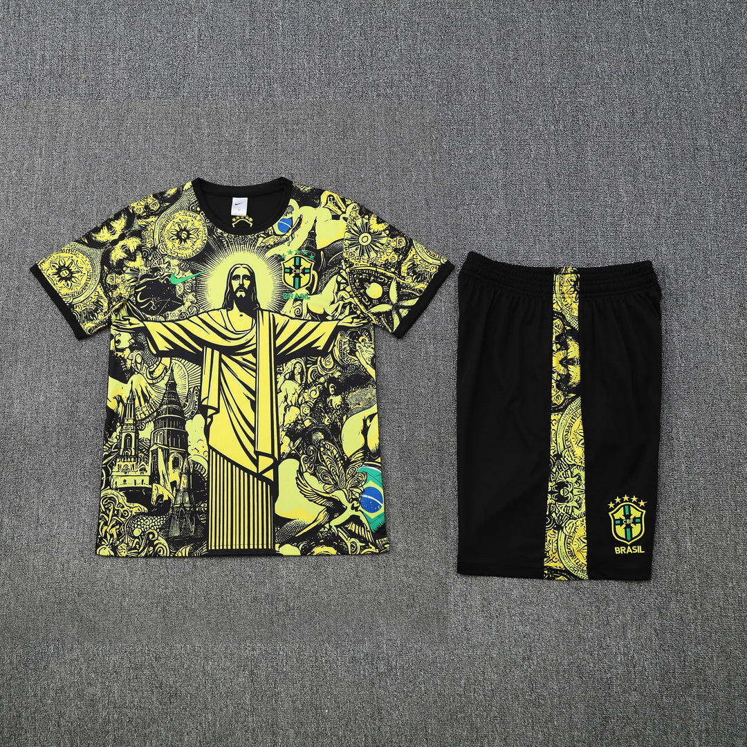 Brazil 2025/26 Training Kit - Black/Yellow