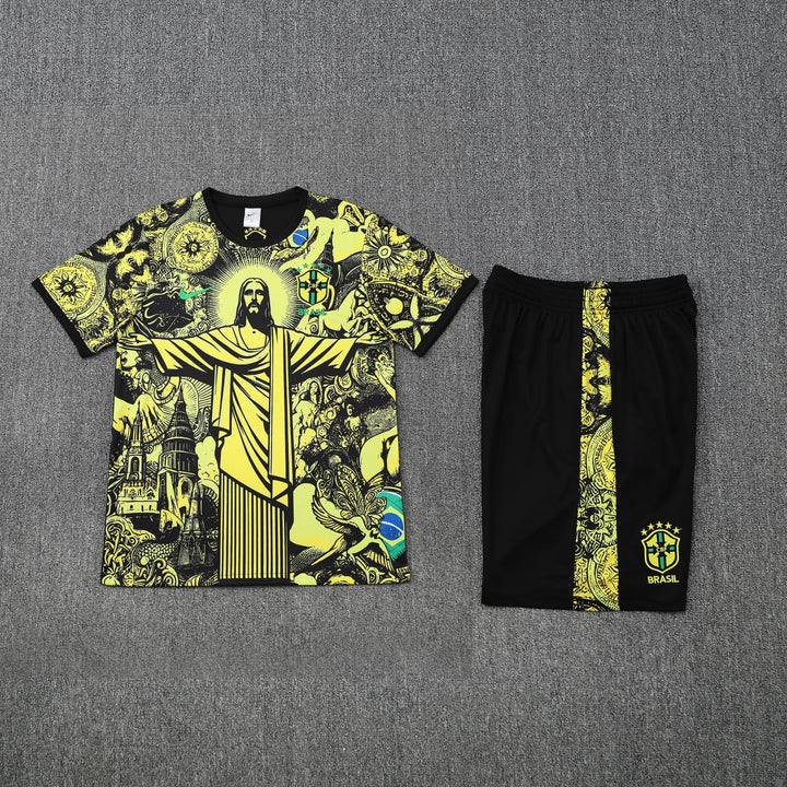 Brazil 2025/26 Training Kit - Black/Yellow