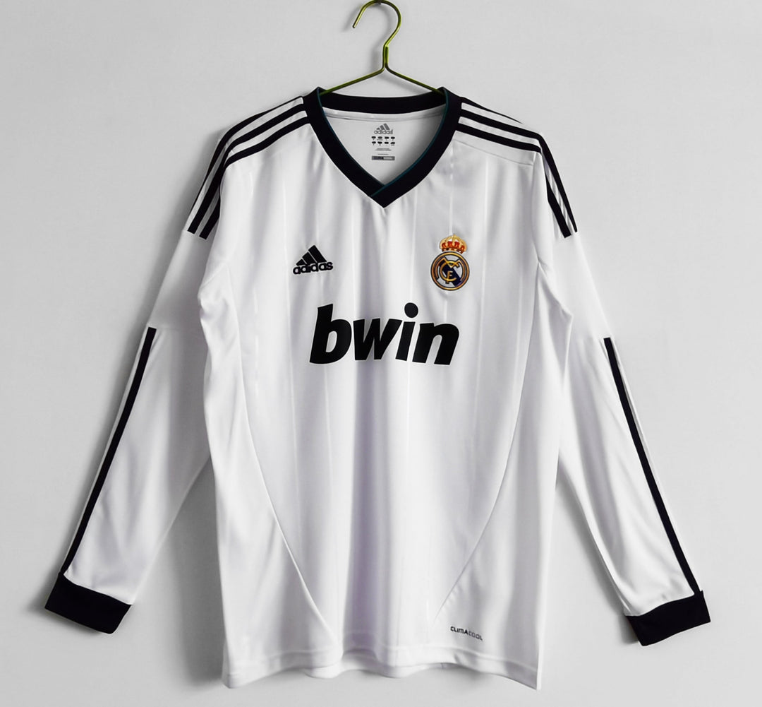 Real Madrid 12/13 Home Retro Shirt - Long Sleeve