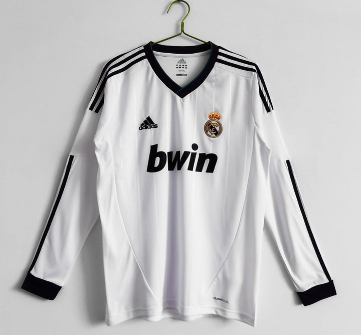 Real Madrid 12/13 Home Retro Shirt - Long Sleeve