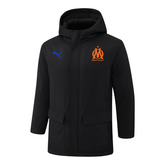 Olympique Marseille Black Hooded Winter Jacket I