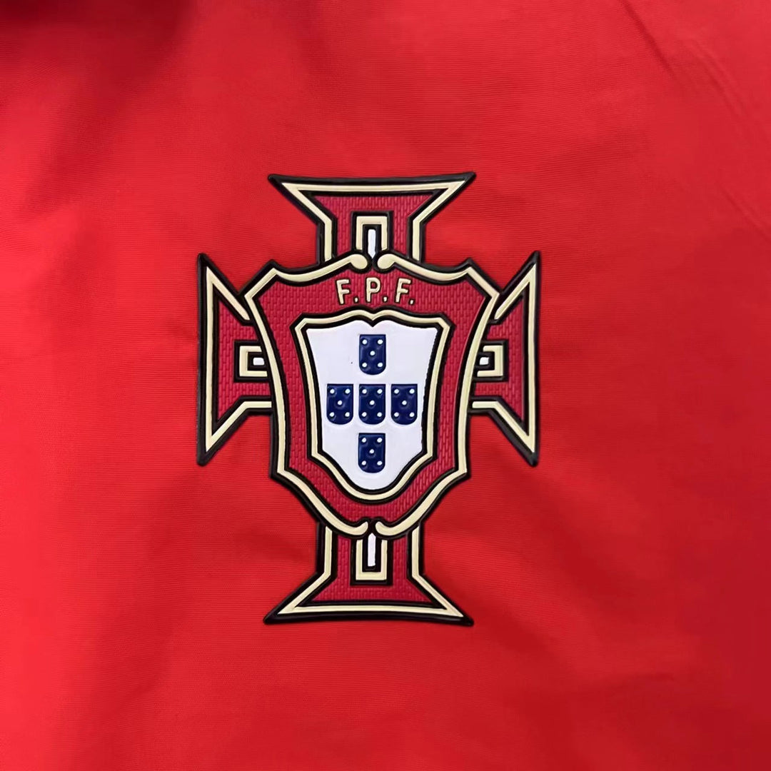 Portugal Reversible Windbreaker Jacket - White/Red