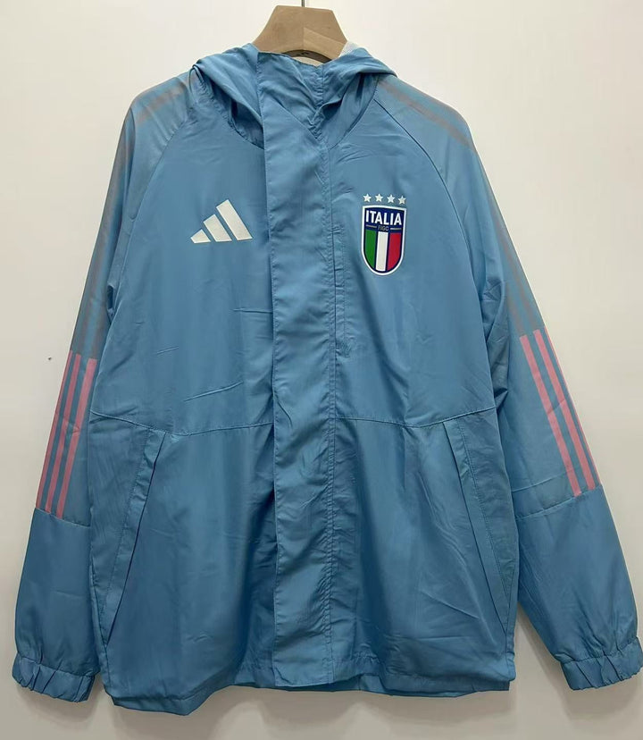 Italy Windbreaker Jacket - Light Blue II