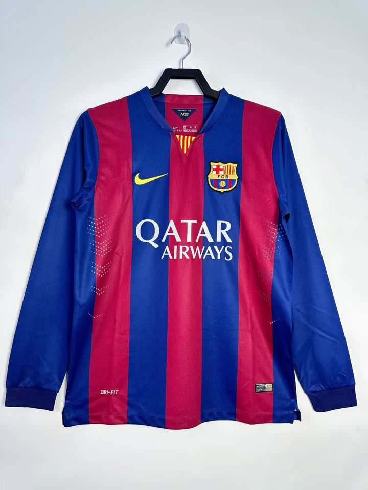 Barcelona 14/15 Home Retro Shirt - Long Sleeve