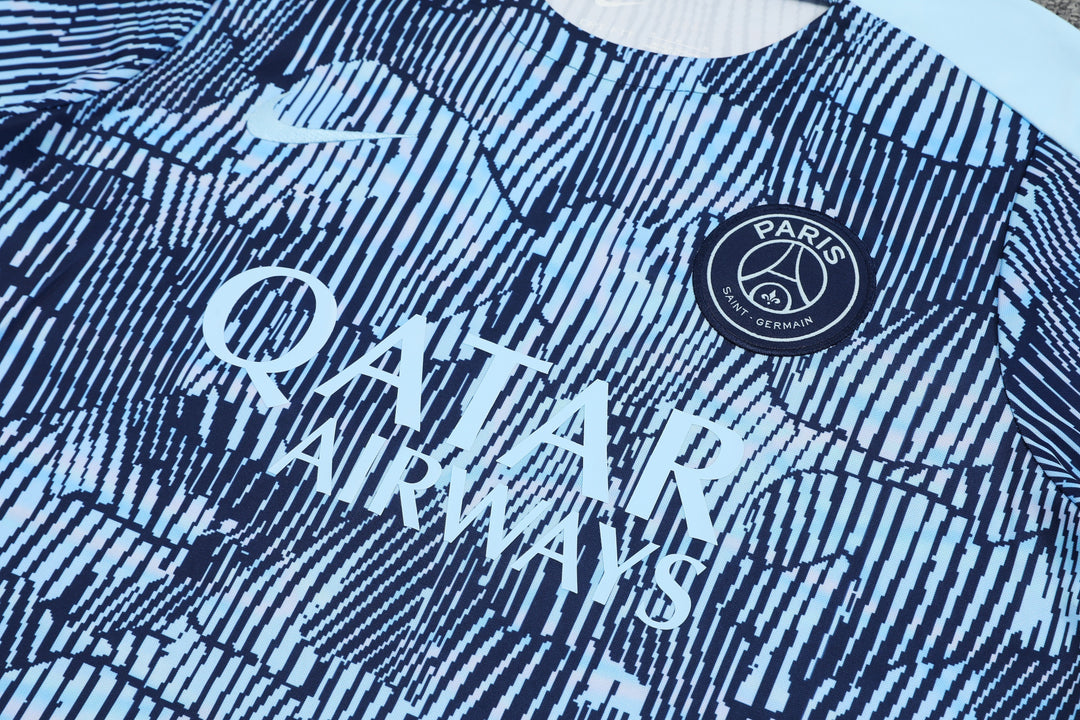 PSG 2024/25 Training Kit - Light Blue/Navy Blue