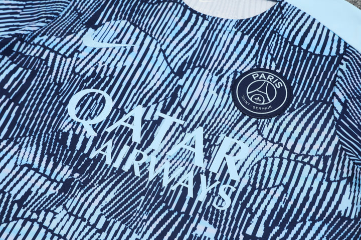 PSG 2024/25 Training Kit - Light Blue/Navy Blue