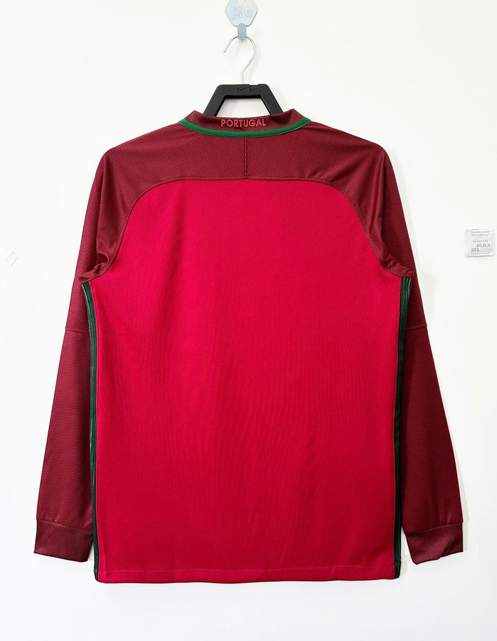 Portugal 2016 Home Retro Shirt - Long Sleeve