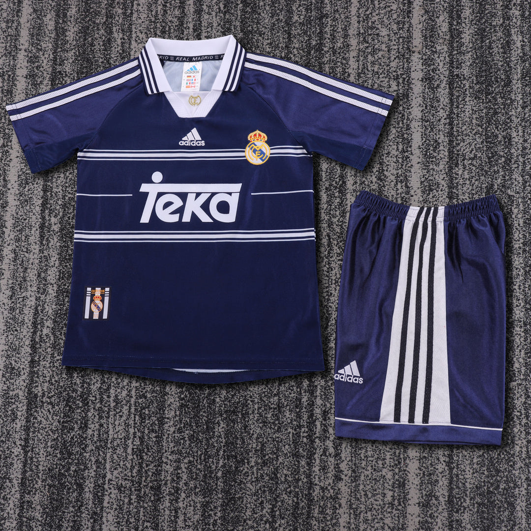 Real Madrid 98/99 Children's Away Retro Set