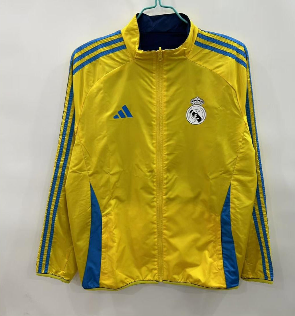 Real Madrid Windbreaker Jacket - Yellow/Blue