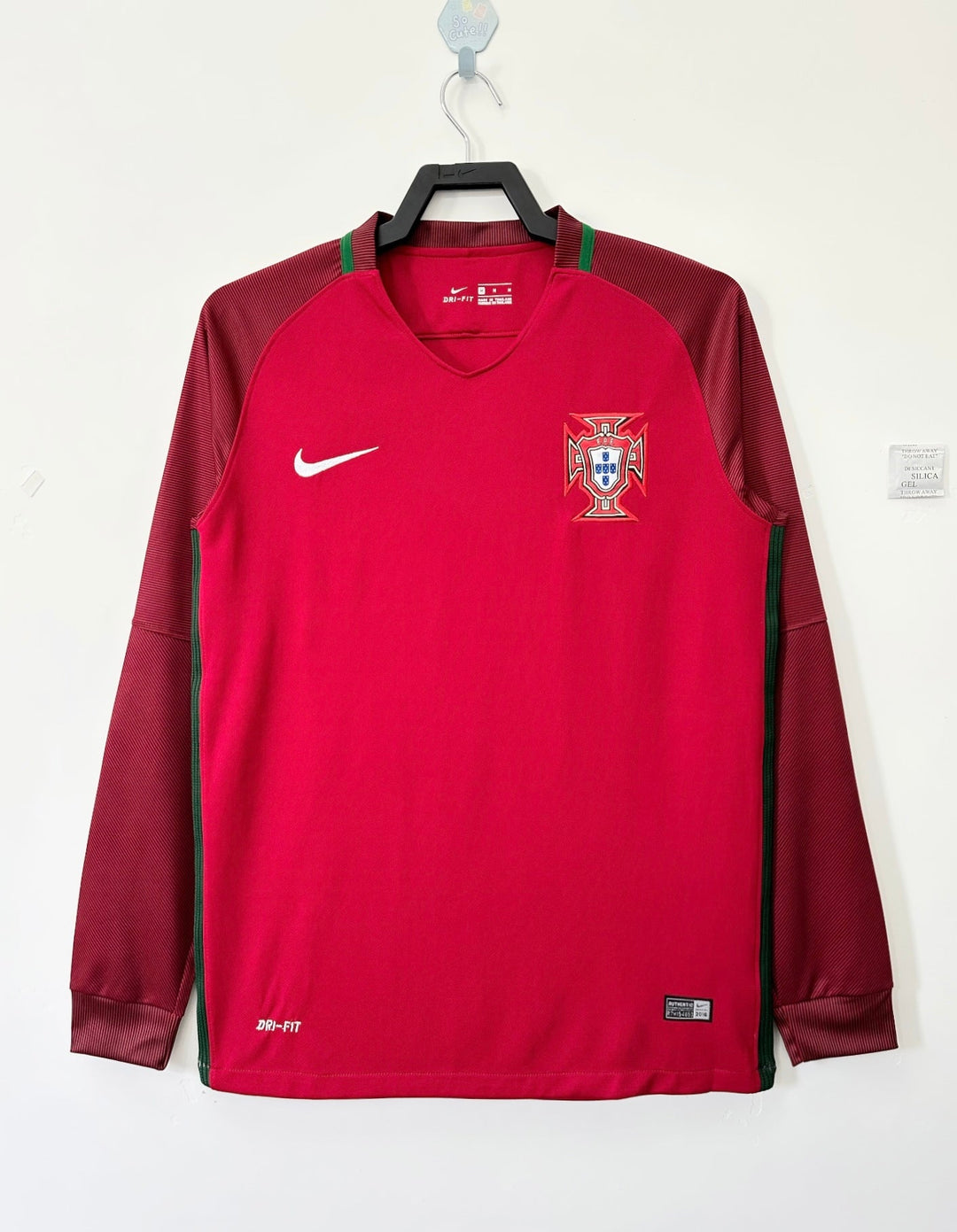 Portugal 2016 Home Retro Shirt - Long Sleeve