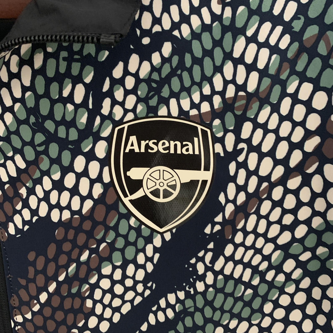 Arsenal Reversible Windbreaker Jacket - Black/Brown