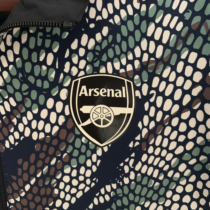 Arsenal Reversible Windbreaker Jacket - Black/Brown