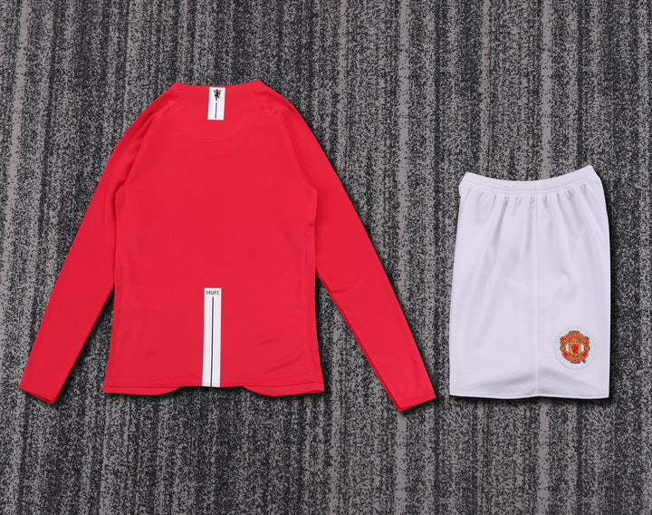 Manchester United 07/08 Children's Home Retro Set - Long Sleeve
