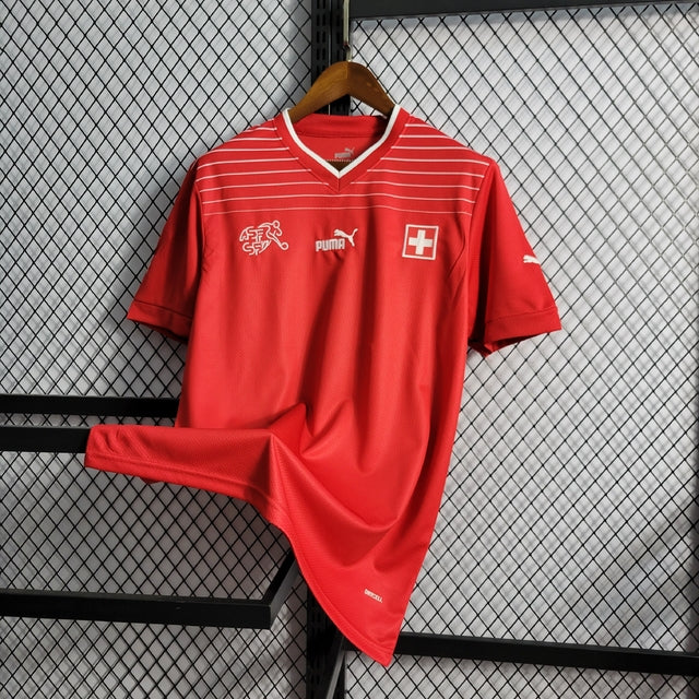 Swiss National Team 22/23 Shirt No. Men's Fan - Red