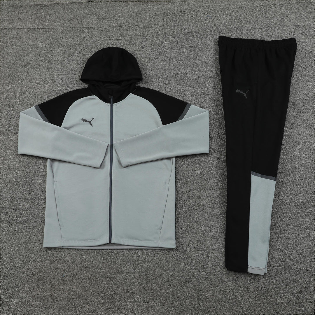Puma Tech Fleece Set – Light Grey/ Black