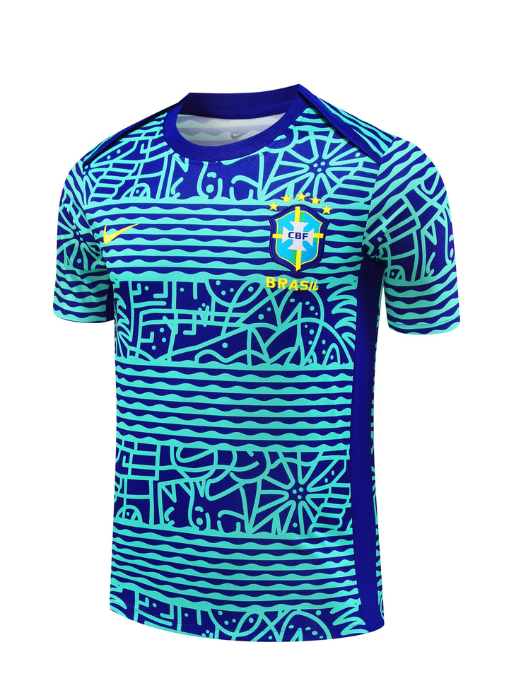 Brazil 2024/25 Training Shirt - Blue/Turquoise