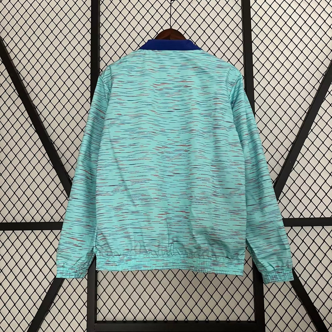 Chelsea Reversible Windbreaker Jacket - Blue/Turquoise