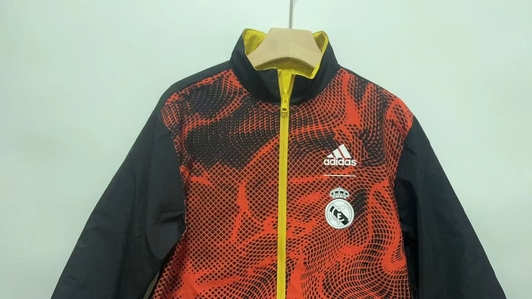 Real Madrid Reversible Windbreaker Jacket - Orange/Yellow