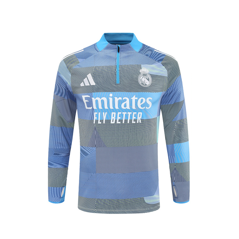 Real Madrid 2025/26 Training Jacket - Light Blue