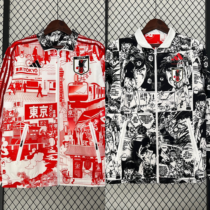 Japan Reversible Windbreaker Jacket - Red/Black