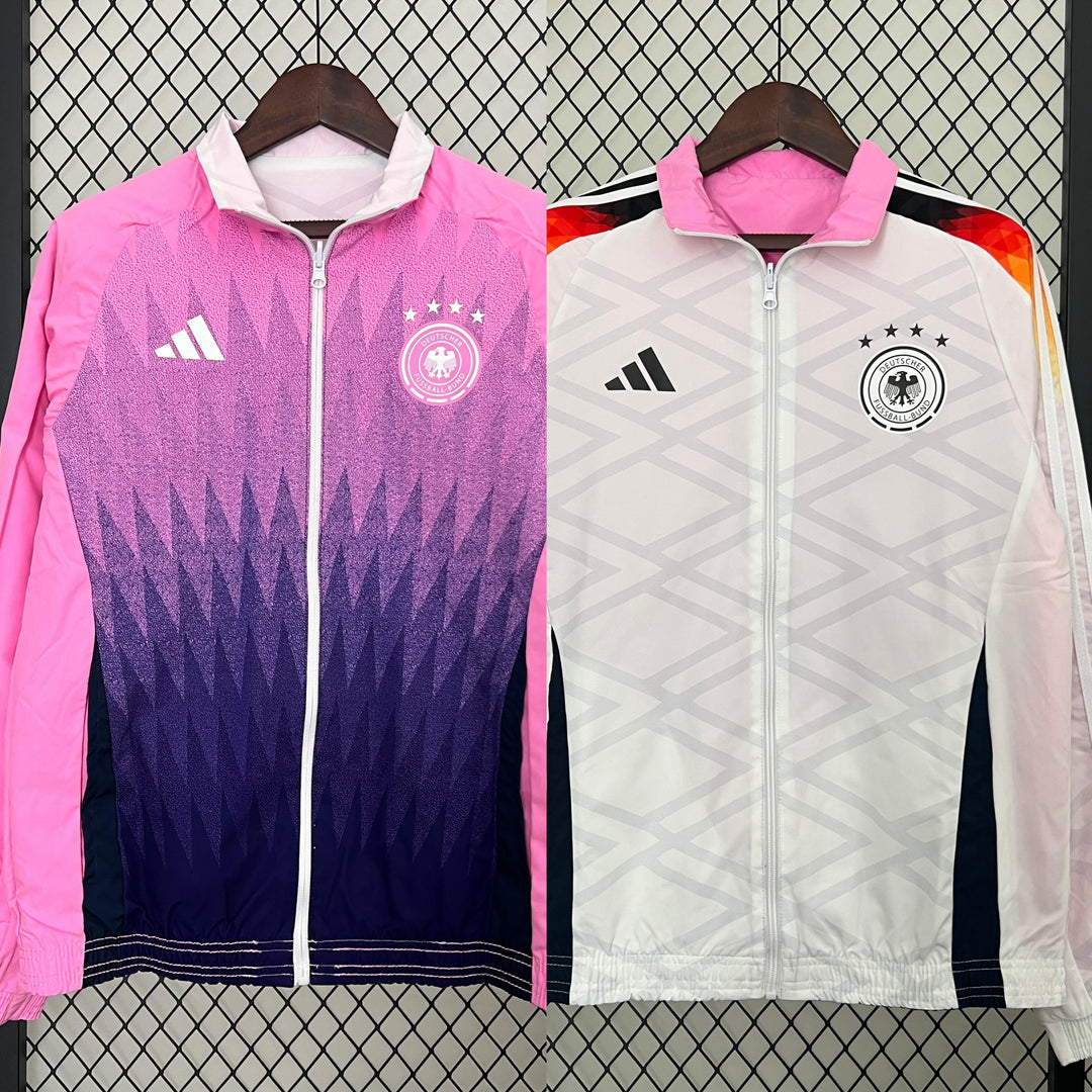 Germany 2024/25 Reversible Windbreaker Jacket - White/Pink