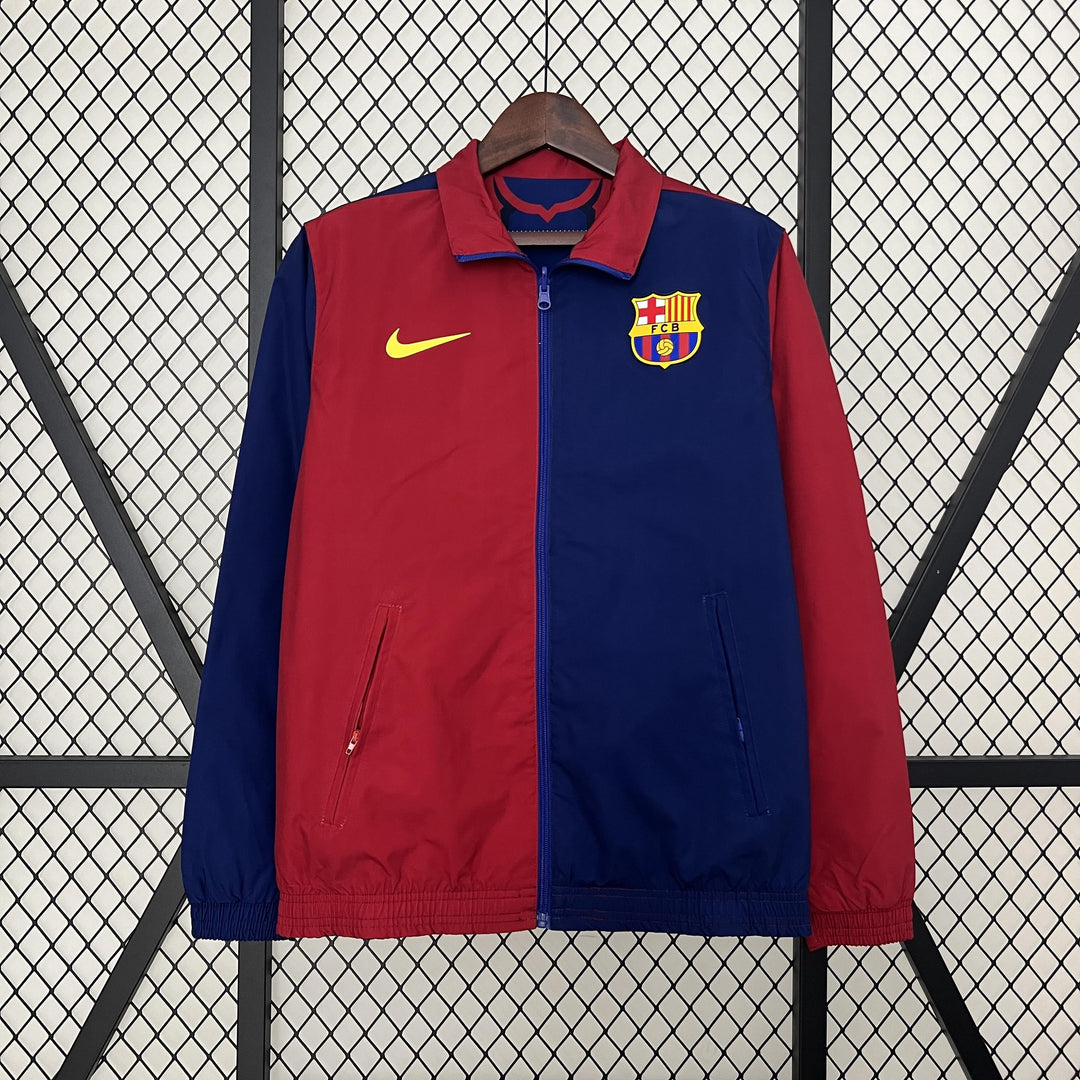 Barcelona Reversible Windbreaker Jacket - Red