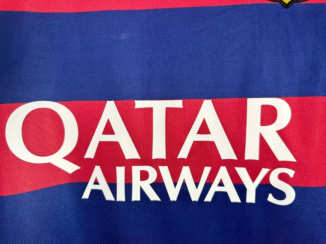 Barcelona 15/16 Home Retro Shirt - Long Sleeve