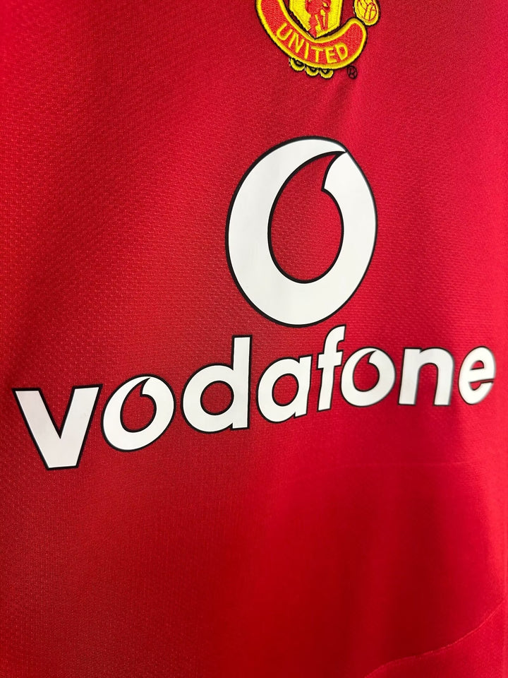 Manchester United 05/06 Home Retro Shirt - Long Sleeve
