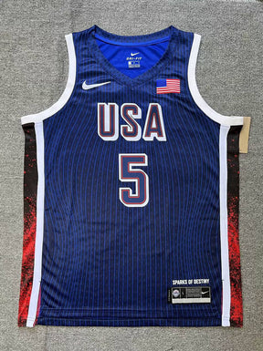 USA basketball Olympics 2024 Jersey - Blue