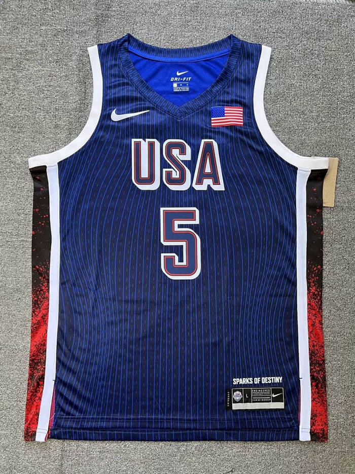 USA basketball Olympics 2024 Jersey - Blue